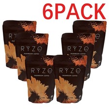 6PC NEW Organic Ryze Mushroom Coffee, 30 Servings/Bag, Instant, Free Shipping