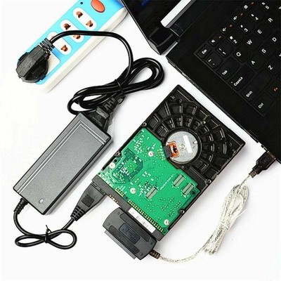USB 2.0 IDE/SATA Adapter für 2.5''/3.5'' Festplatten HDD SSD 480Mb/s Ersatz