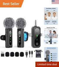 Wireless Lavalier Microphone with Active Noise Reduction: Perfect for Creators