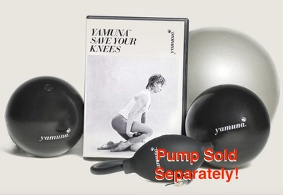 Yamuna Body Rolling Silver Ball and Black Balls and Yamuna Save Your Knees DVD