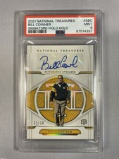 2021 Panini National Treasures - Signatures Bill Cowher #S-43 Holo Gold 5/10