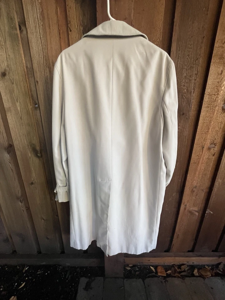 Vintage 1970s Aquascutum Trench, 42R, Regency Gabardine, Cream - Image 2 of 4
