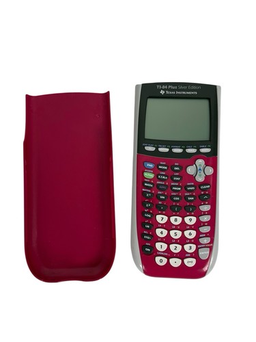 Texas Instruments TI-84 Plus Silver Edition Calculator Pink Tested Working - Picture 3 of 11