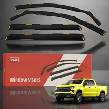 in-Channel Window Rain Guards Fit for Truck Chevy Silverado/GMC Sierra 1500 2...