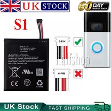 5-wire/Cable S1 Battery Replacement for Ring 5UM5E5 (2nd Gen) Video Doorbell,