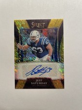 Jeff Saturday - 2021 Select #SSP-JSA -- Colts - AUTO - GOLD SHIMMER /10