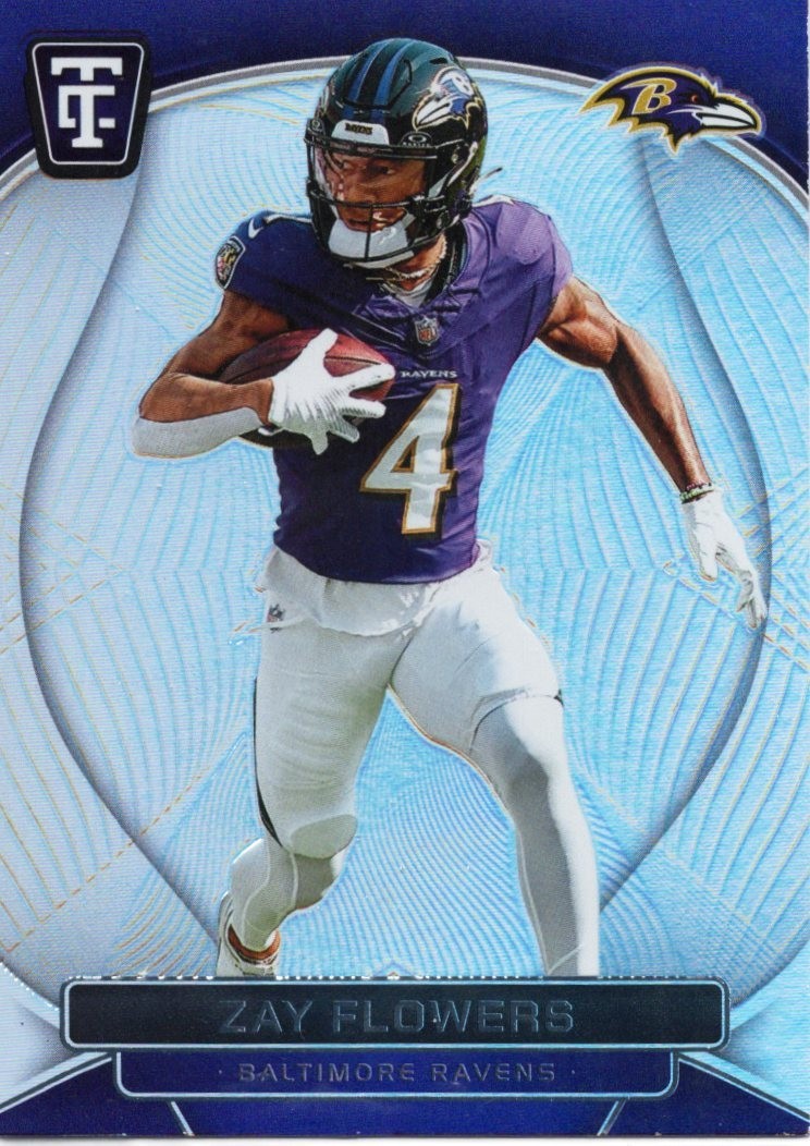 Zay Flowers 2024 Panini Totally Certified BASE #9 BALTIMORE RAVENS