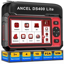 ANCEL DS400 Lite Car Bidirectional OBD2 Scanner Diagnostic SAS Gear Learning BMS