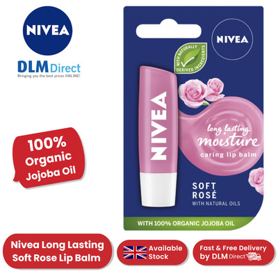 Nivea Soft Rose pflegender Lippenbalsam langanhaltende Feuchtigkeit feuchtigkeitsspendende & natürliche Öle