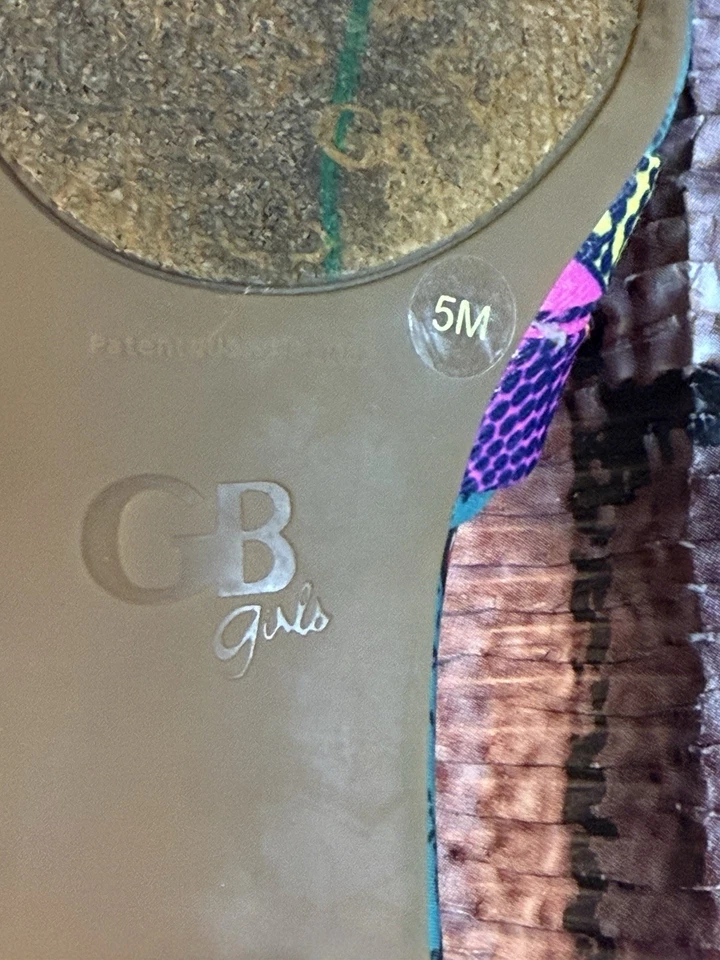 Туфли на каблуках с цветочным рисунком для девочек GB размер 5 - Изображение 4 из 4