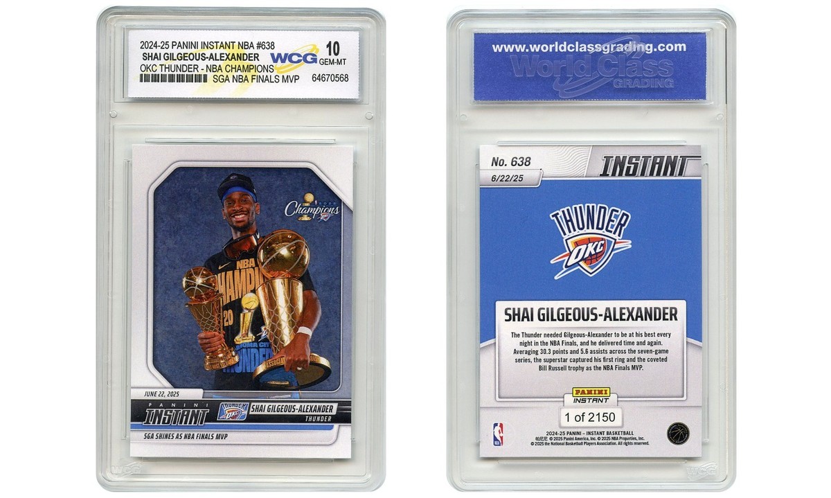 2025 Panini Card #638 Shai Gilgeous-Alexander SGA OKC Thunder NBA