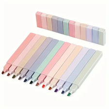 Colorful Aesthetic Highlighters Cute Assorted Random Colors, No Bleed with Soft