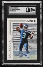 2012 Score Rookie Signatures Russell Wilson #372 SGC 9 MINT Auto 0ls