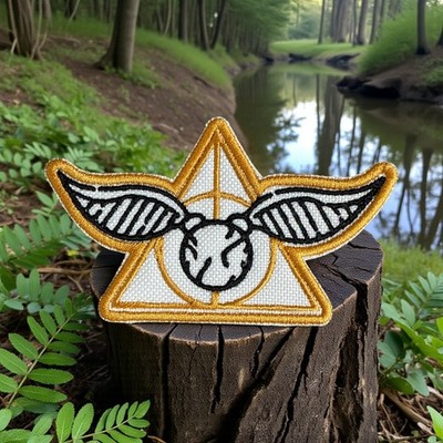 Golden Snitch/ Pomo De Ouro Embroidery Patch 2.22'' X 3.66''