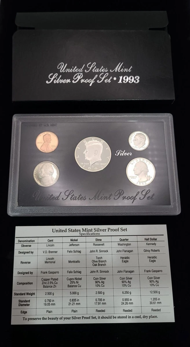 Silver Proof US Coin Proof Sets 1993 for sale | eBay
