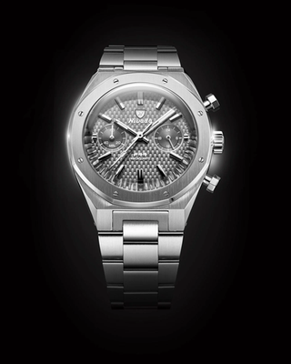 Nivada Grenchen 68001Q77 F77 Chrono Mecaquartz Grey 38mm | eBay