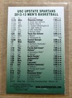 2012-13 USC-Upstate Spartans Men’s Basketball Pocket Schedule-Papa John’s Pizza — photo 2