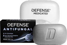 Defense Antifungal Bar Soap | Jock Itch, Ringworm, Athlete'S Foot, Skin Fungus |