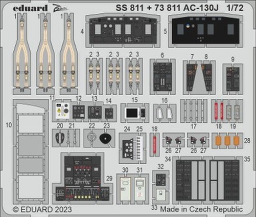 Eduard SS811 1/72 AC-130J SS811