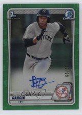 2020 Bowman Chrome Prospect Green Refractor 62/99 Anthony Garcia Auto 4n0