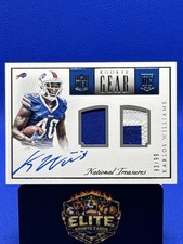 2015 Panini National Treasures RNG-KA Karlos Williams RC Gear Patch #/99 Auto