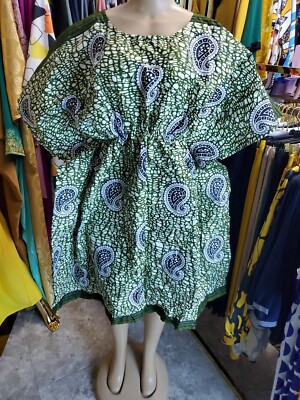 African Casual Ankara Cotton Nigerian Kaftan Bubu Dress Short ]Style | eBay