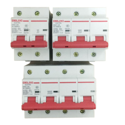 Delixi DZ47-125 Series DZ47125 Air-Switch Circuit Breaker Brand