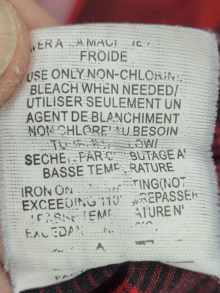 Camisa Sahara Club Para Hombre Mediana Roja Gris Cuadros Manga Corta Abotonada Exterior Foto 4 de 4