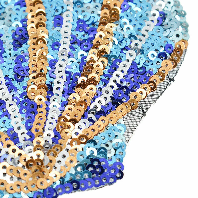 Sequins Starfish Shell Patches Sewing Applique DIY Clothing Decor Accessories - Image 3 of 4