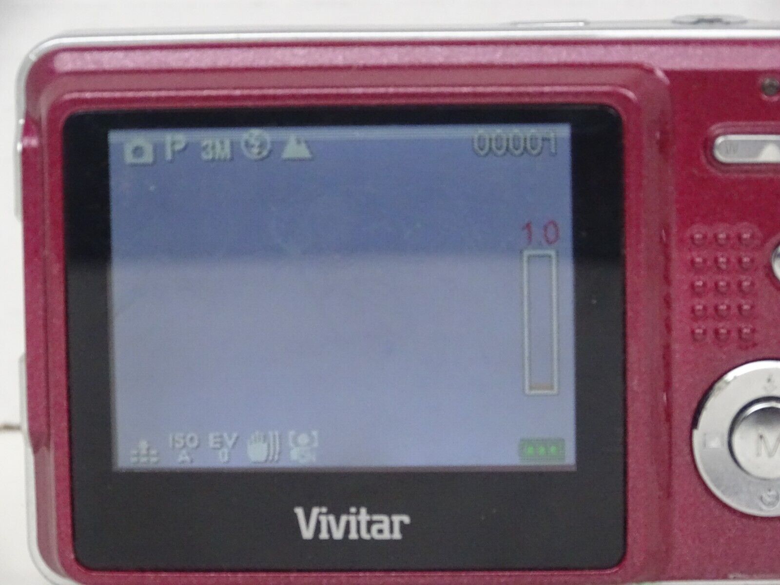 Vivitar ViviCam X024 10.1MP Purple Digital Camera Only Tested 
