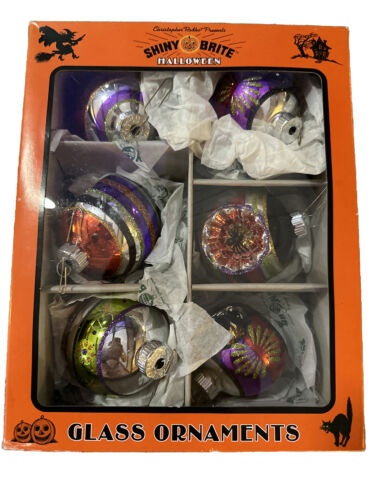 21 ornements en verre Halloween Christopher Radko. Trois boîtes milieu siècle - Photo 1/12