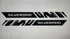 Compatible With Chevy Silverado Bedsides Vinyl Decal Sticker Graphic. Set
