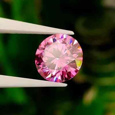 2 CT Natural Pink Diamond Round Cut 8.50 MM VVS1 D Grade IDGL Certified V3