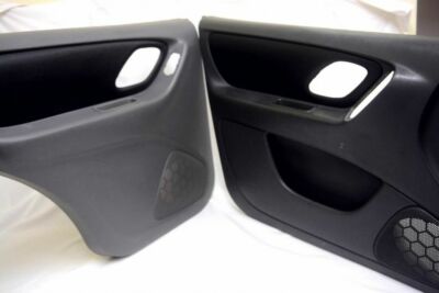 Fits 2001-2007 Ford Escape PVC Vinyl Leather Insert Door Panel Cover Black
