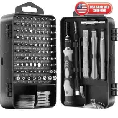 122 Piece Magnetic Screwdriver Set with Case Slotted Phillips Torx Hex Precision