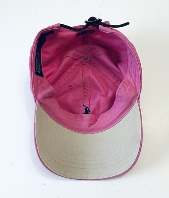 Polo Ralph Lauren Vintage Pink Pony Logo Leather Strap back Hat | eBay