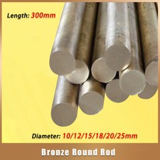 Tin Bronze Round Rod Solid Metal Bar Stick Diameter 10mm-25mm Length 300mm