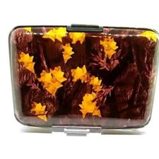 Floral Print RFID Secure Protector Blocking ID Credit Card Holder Case