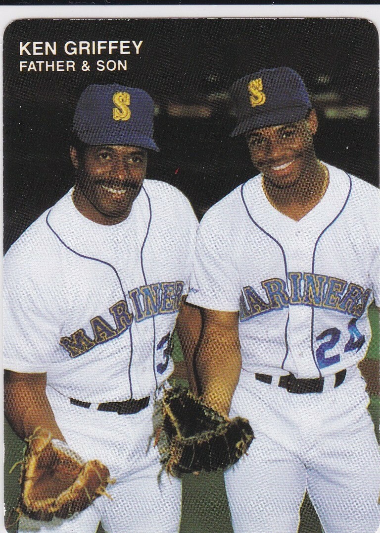 KEN GRIFFEY JR. Mother's Cookies FATHER & SON Baseball Card