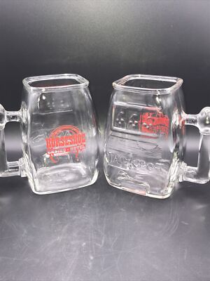 Vintage HORSESHOE CASINO Jackpot Slot Machine Shape Beer Mug/Stein SET OF 2