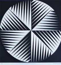 MARCELLO MORANDINI 3D COMPOSIZIONE C NUMERATA FIRMATA A MANO ARTISTA ITALIANO