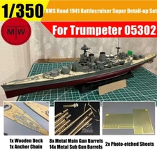 1:350 Scale Trumpeter HMS Hood Battlecruiser Detail-Up Set (Model #05302)