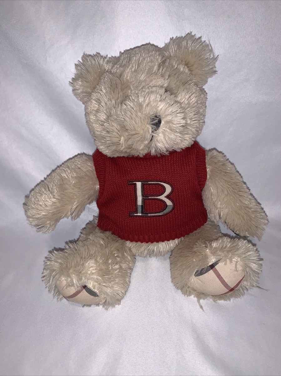 Burberry Beige Nova Check & B Logo Teddy Bear Plush Toy | eBay