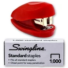 Swingline TOT Mini Stapler 48212 with Staples, Rio Red