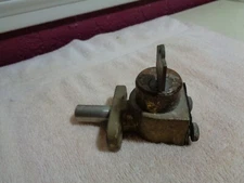 VINTAGE KIRK BRASS DEADBOLT LOCK, INTERLOCK WITH KEY  "WORKS"