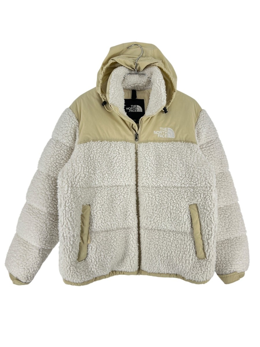 THE NORTH FACE Hooded Down Puffer Sherpa Jacket Coat Men Size L