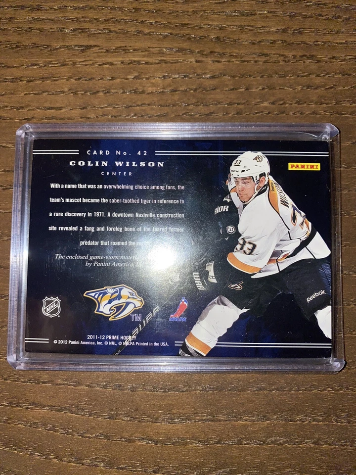 Mega parche Jumbo Colin Wilson 11-12 Panini Prime Colors Logo/20 Foto 2 de 2