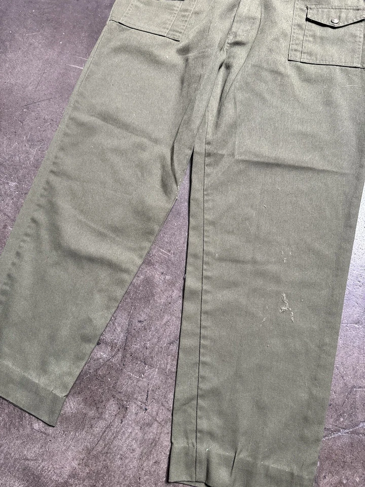 Vintage Boy Scouts Of America Uniform Pants Men 32 Green Cargo BSA Tagged 16 - Image 2 of 4