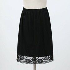 Women Lace Modal Petticoat Half Slips Skirt Underskirt Under Dress