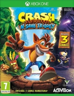 Crash Bandicoot N. Sane Trilogy (Xbox One) PEGI 7+ Platform Fast and FREE P & P - Image 1 of 2